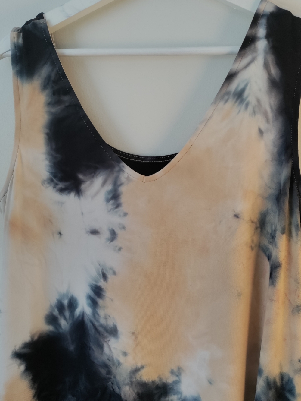 Nina Leonard Sleeveless Tie Dye Midi Dress / Size Medium - Picture 12 of 13